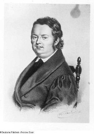 Bildnis Justinus Kerner (1786-1862; Arzt, Schriftsteller)