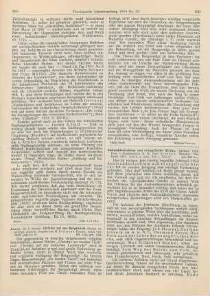 430-431 [Rezension] Auslanddeutschtum und evangelische Kirche ; 2.1933