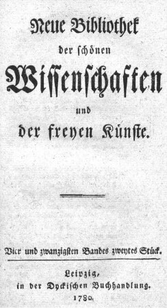 Vier und zwanzigsten Bandes zweytes Stück