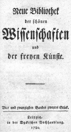 Vier und zwanzigsten Bandes zweytes Stück