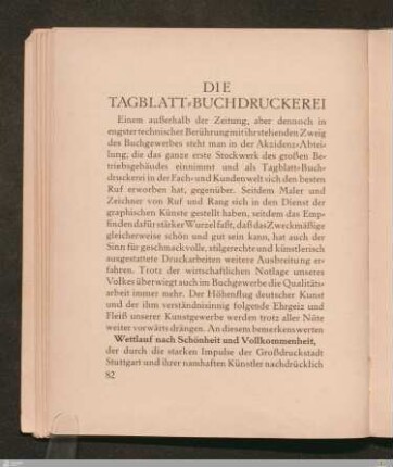 Die Tagblatt-Buchdruckerei