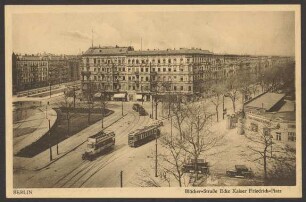 Ansichtskarte Blücher Straße, Ecke Kaiser Friedrich-Platz