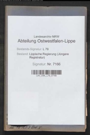 Anschluss der Gutsgemeinden im Amt Lage an Stadt- und Dorfgemeinden