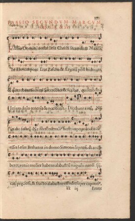 Passio Secundum Marcum. Cap. xiiii. & xv.