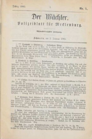 2. Januar-30. December = Nr. 1-104