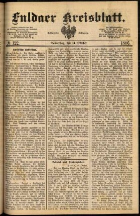 Ausgabe vom Donnerstag, den 14. Oktober 1886.
