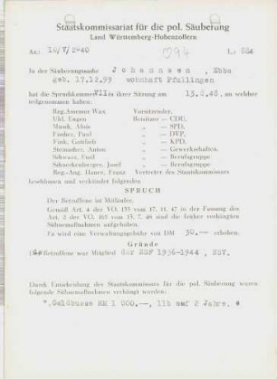 Johannsen, Ebba