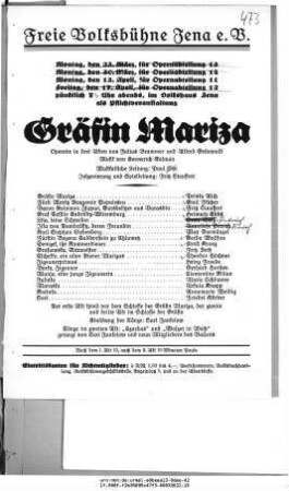 Gräfin Mariza