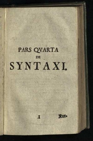 Pars Quarta de Syntaxi