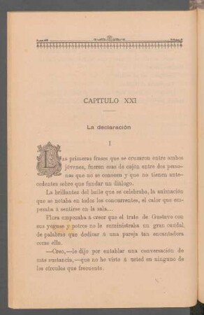 Capítulo XXI - La declaración