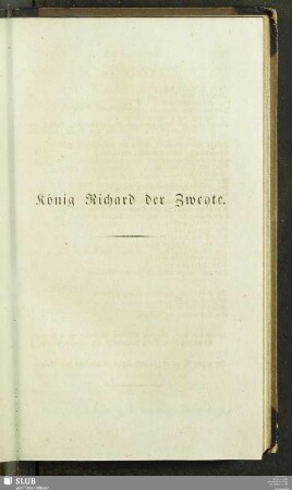 König Richard der Zweyte