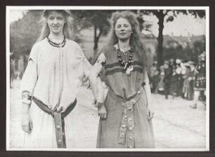 1900 Jahrfeier der Hermannsschlacht, Festzug, Bild 18. Detmold. Hiddesen. Papierabzug. Abzüge von Glassplattennegative