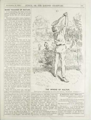 The spread of kultur. Tennis-player (whose partner has sent a weak return). "Kamerad! Kamerad!"