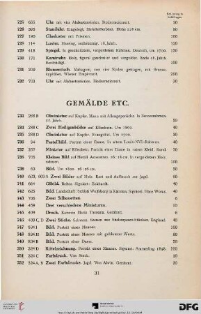 Gemälde (Nr. 733-763)