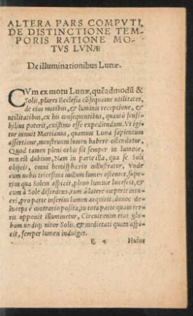 De illuminationibus Lunae.