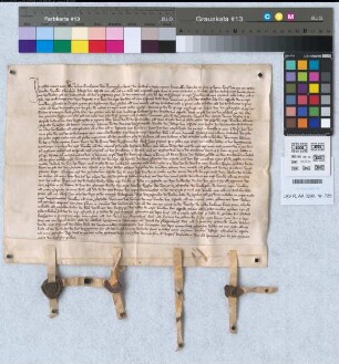 Revers des Burggrafen Johann von Rheineck als Schultheiß zu Breisig. Gegeuen ... up sunte Gregorius auent des heylighen pawes.