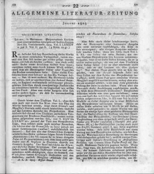 Harpocration, V.: Harpocrationis Lexicon cum annotationibus interpretum lectionibusque libri Ms. Vratislaviensis. Vol. 1-2. Leipzig: Hartmann 1824