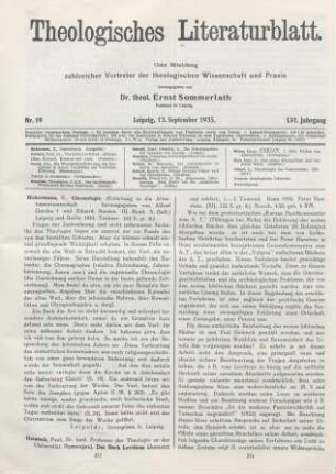 273-275 [Rezension] Heinisch, Paul, Das Buch Leviticus