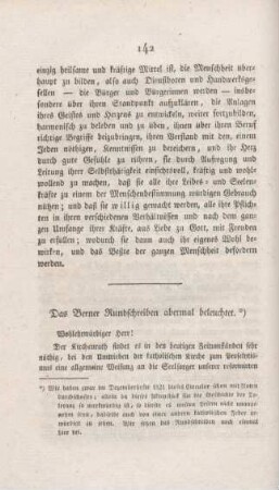 142-156 Das Berner Rundschreiben abermal beleuchtet