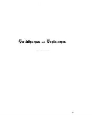 Berichtigungen und Ergänzungen