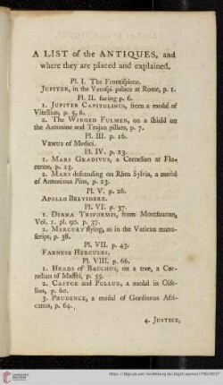 A List of Antiques