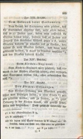 Der XV. Artickel. Von Kirchen-Ordnungen.