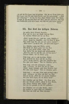 185. Das Brot des heiligen Iodocus.