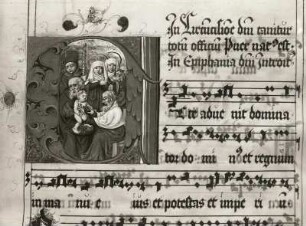 Missale, Initiale mit Beschneidung Christi