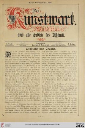 Dramatik und Theater