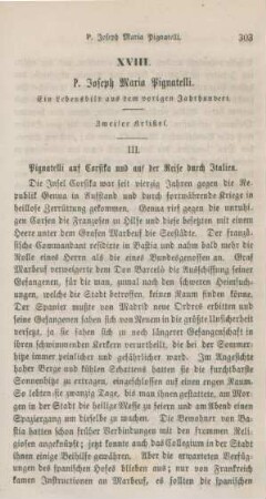 303-318 P. Joseph Maria Pignatelli : zweiter Artikel