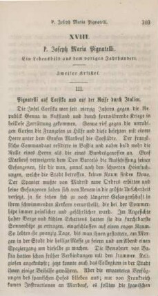303-318 P. Joseph Maria Pignatelli : zweiter Artikel