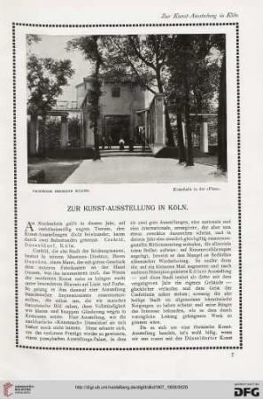 Zur Kunst-Ausstellung in Köln