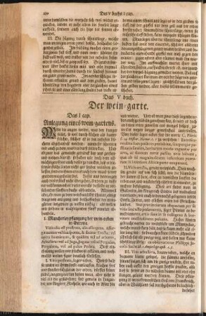 Das V. buch. Der wein-garte
