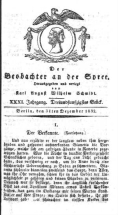 53. Stueck, 31. Dezember 1832
