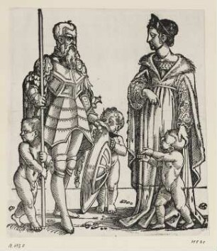 Henoch mit seiner Frau und Kindern, Blatt 7 der Folge "Patriarchen des Alten Testaments mit ihren Frauen und Kindern"