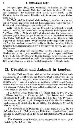 II. Überfahrt und Ankunft in London