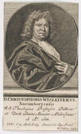 Bildnis des Christophorvs Wegleitervs