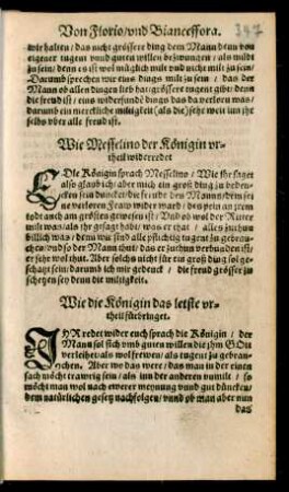 Wie die Königin das letste urtheil fürbringet.
