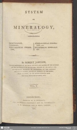 1: A system of mineralogy