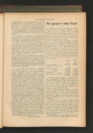 Pour approprier le Congo Francais.