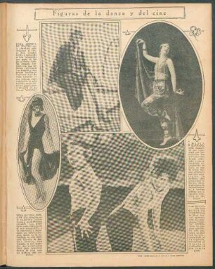 Figuras de la danza y del cine [Fotografías]