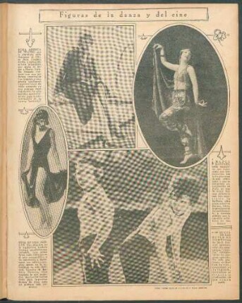 Figuras de la danza y del cine [Fotografías]