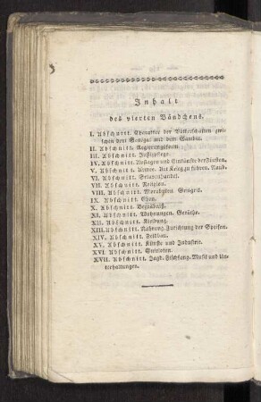 Inhalt des vierten Bändchens.