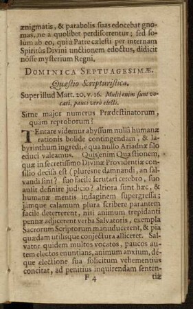 Dominica Septuagesimæ. - Dominica Sexagesimæ.