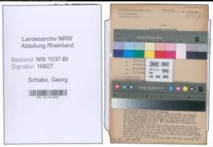 Entnazifizierung Georg Schabo , geb. 16.05.1897 (Rektor)