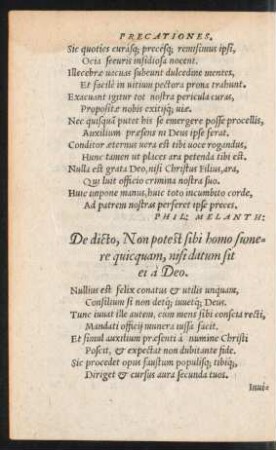 De dicto, Non potest sibi homo sumere quicquam, nisi datum sit ei a Deo.