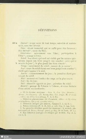 Définitions