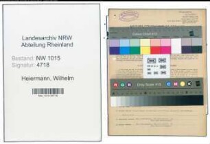 Entnazifizierung Wilhelm Heiermann , geb. 07.12.1904 (Kaufmann)