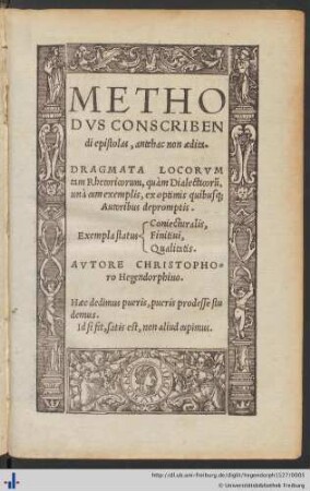 Methodus conscribendi epistolas, antehac non aedita.