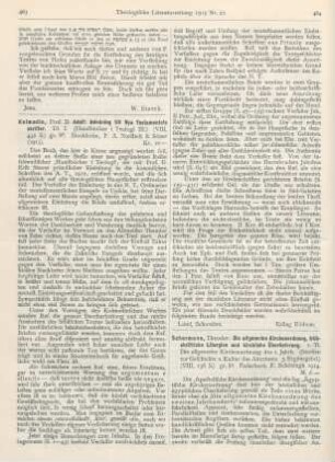 463-464 [Rezension] Kolmodin, Adolf, Inledning till Nya Testamentets Skrifter. Dl. 1